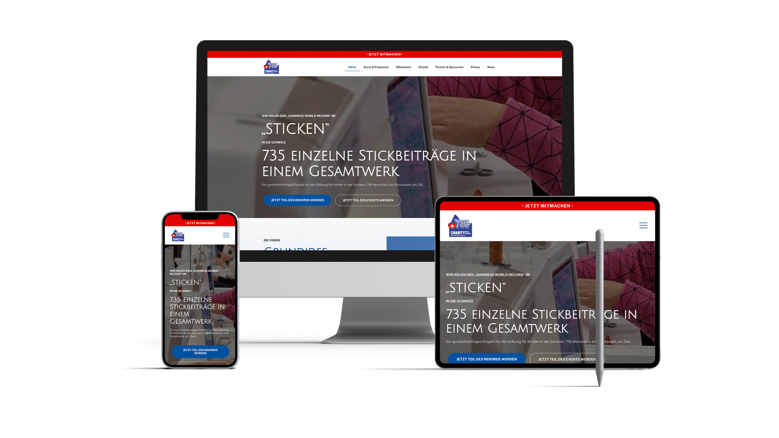 Charity Weltrekord - 735 Jahre Schweiz